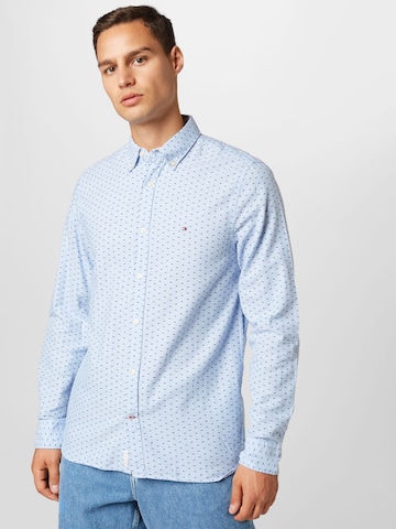 TOMMY HILFIGER Slim fit Koszula w kolorze niebieski: przód