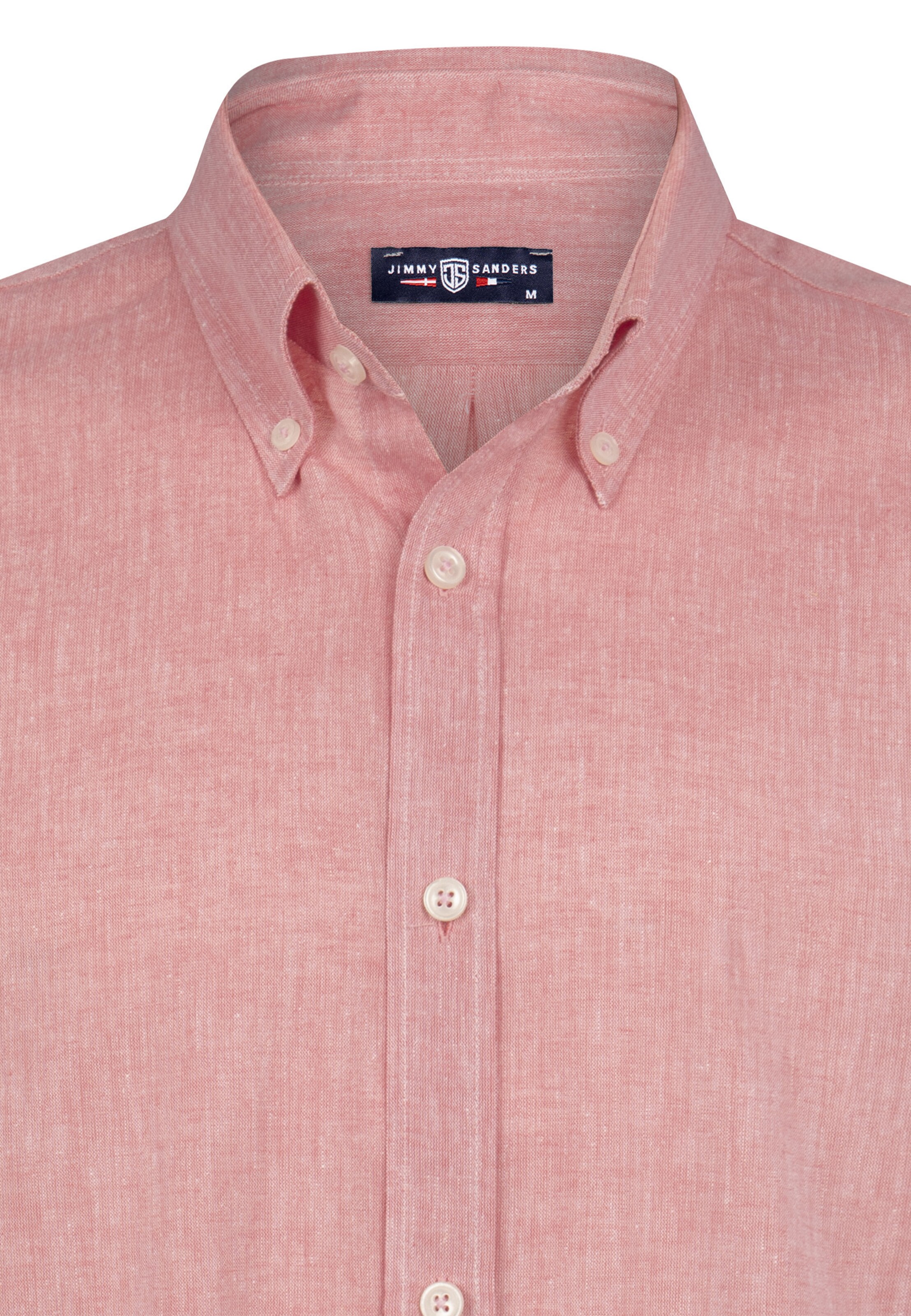 Jimmy Sanders Rovný strih Košeľa - Červená