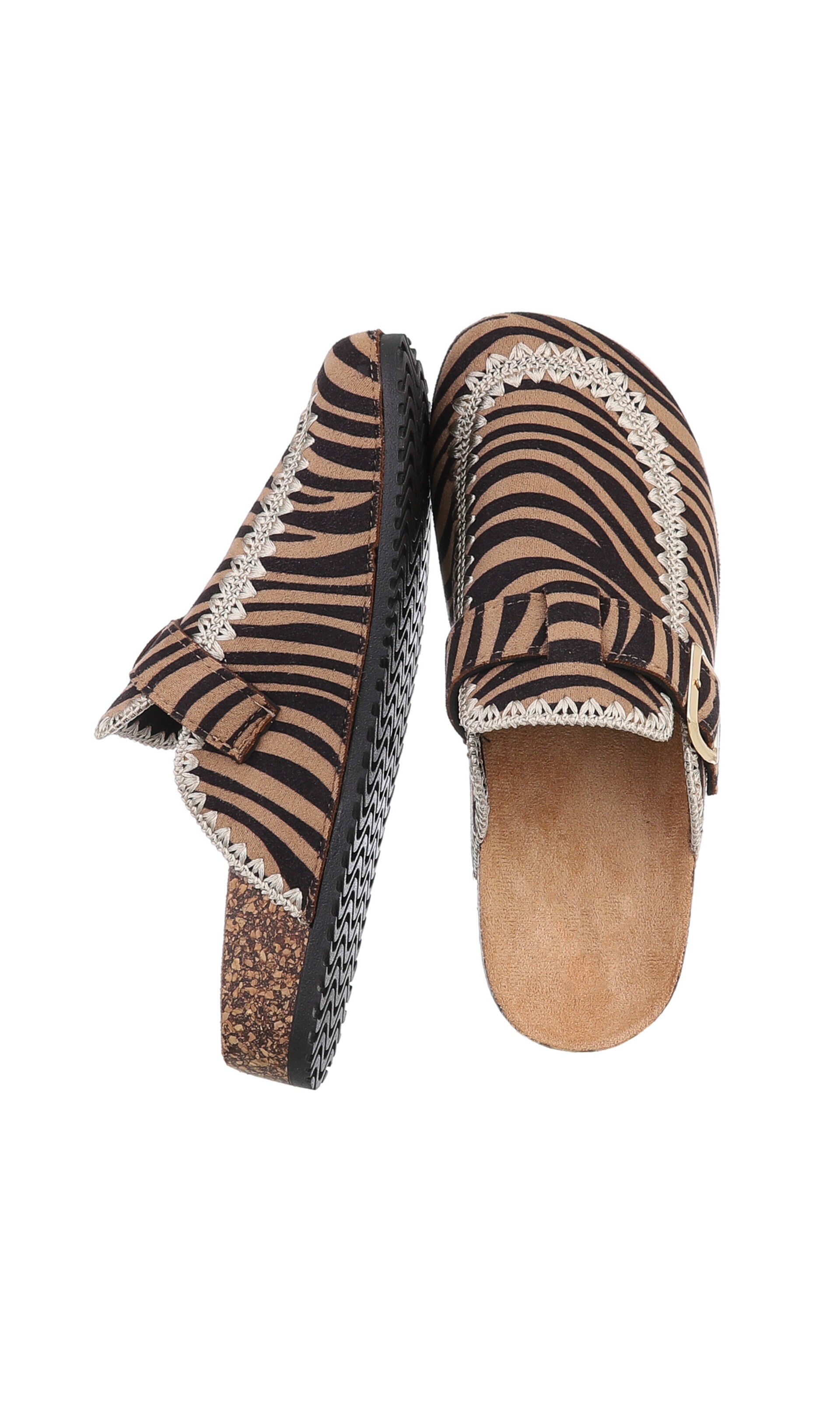 Ital-Design Pantolette in Braun