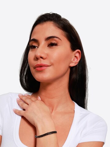 Heideman Armband 'April' in Schwarz: Vorderseite