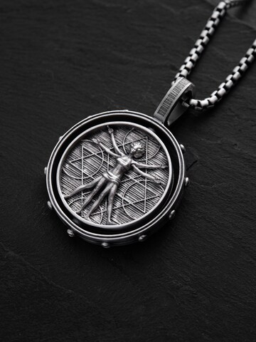 Ciondolo 'VITRUVIAN MAN (Da Vinci)' di REYTEL in argento