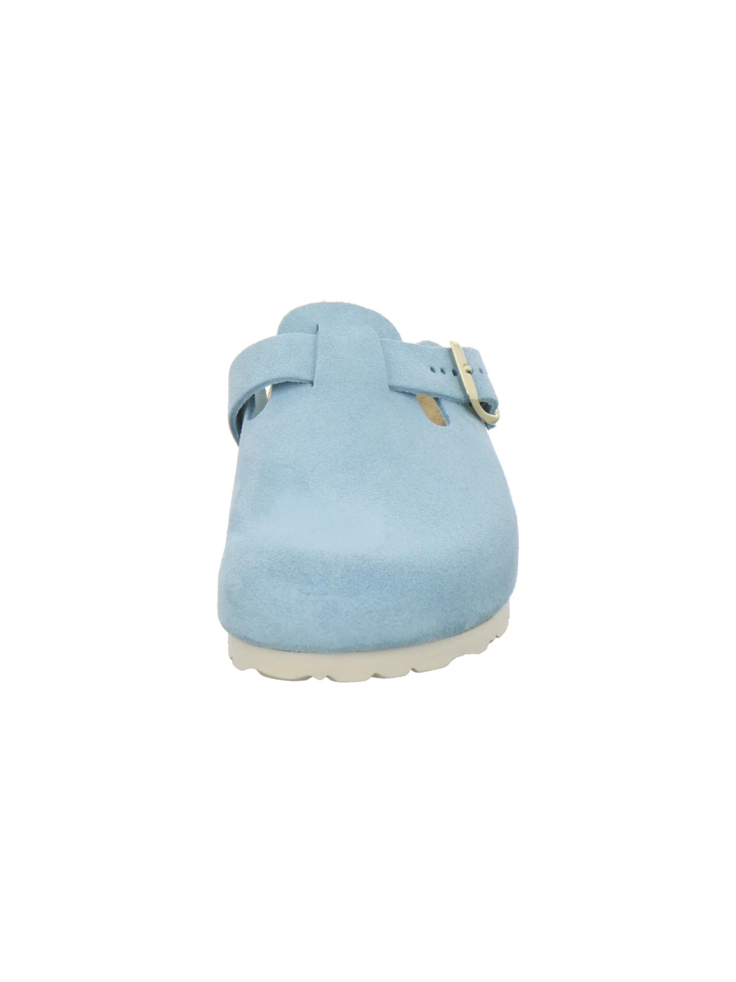 Sabots 'Clogs Damen hellblau Veloursleder' AFS-Schuhe en bleu
