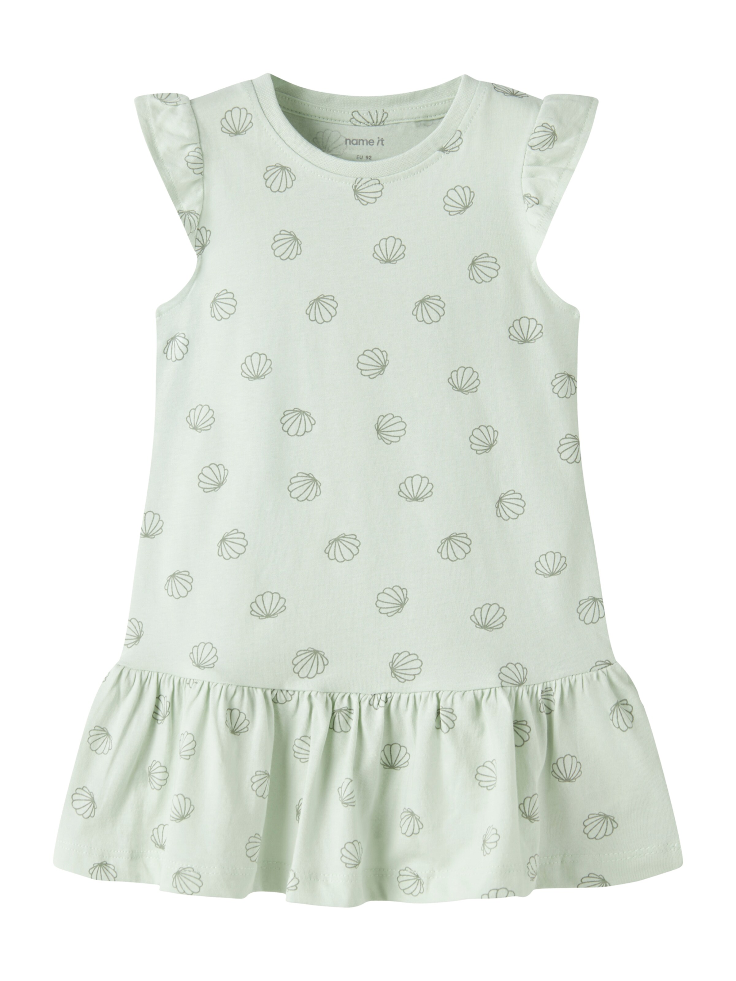 NAME IT - Vestido 'NMFVIDA' en verde: frente