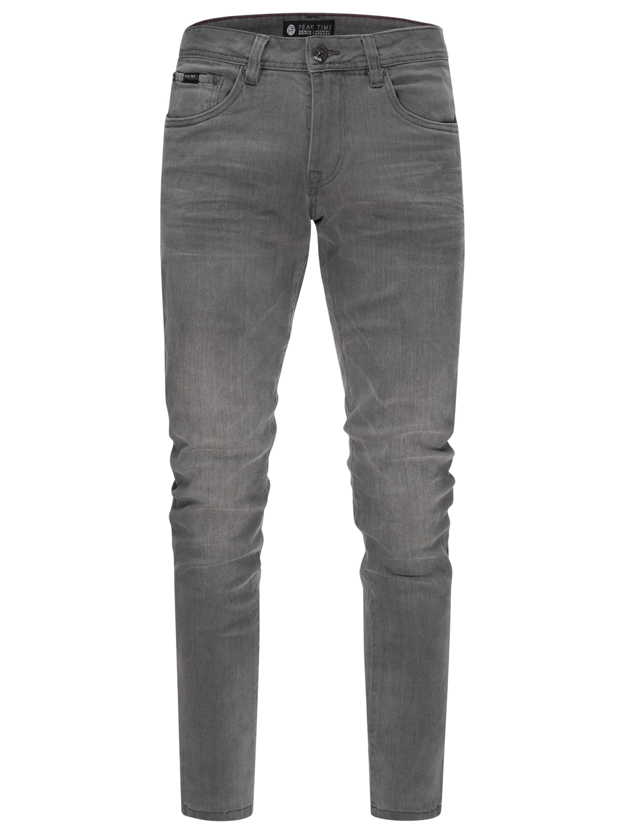 Peak Time - Slimfit Vaquero 'Mailand' en gris: frente