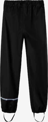 NAME IT Tapered Weatherproof pants in Black: front