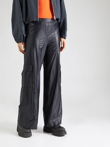Wide Leg Pantalon cargo 'TESEO' Max Mara Leisure en noir : devant