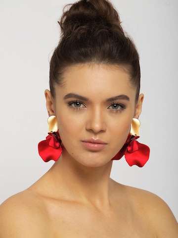 Boucles d'oreilles 'Ursulaya' AVANT-GARDE PARIS en rouge