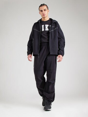Nike SportswearTapered Hlače 'Tech' - crna boja