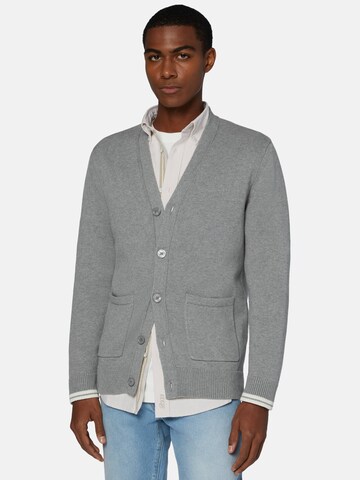 Boggi Milano Knit cardigan in Grey: front