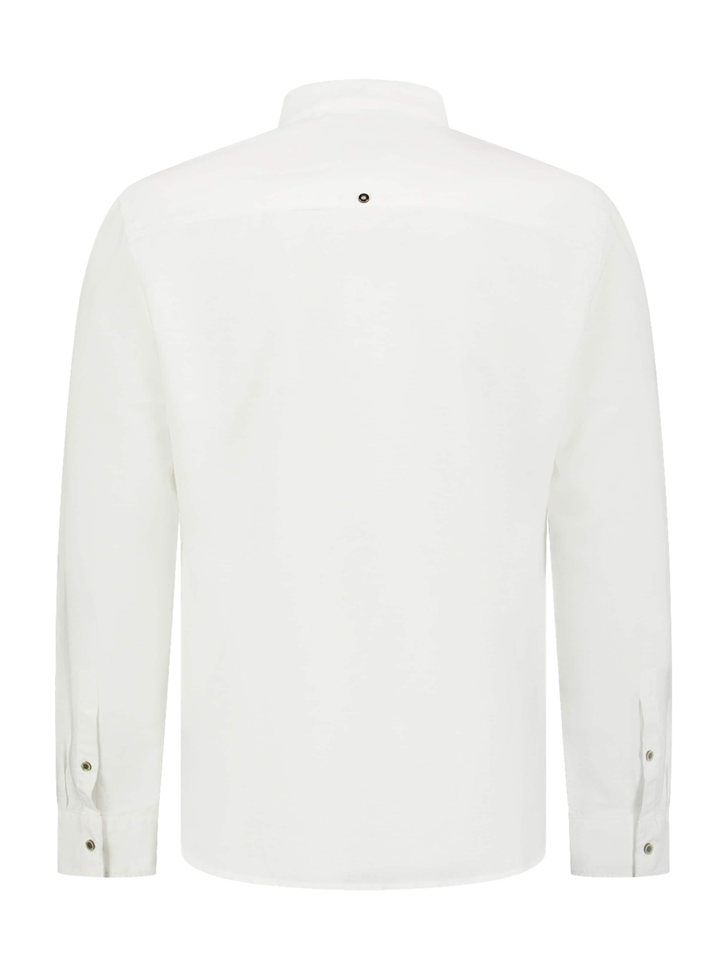 No Excess Regular Fit Hemd in Weiß