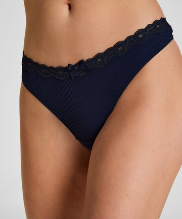 Hunkemöller String 'Lola' in Blauw: voorkant