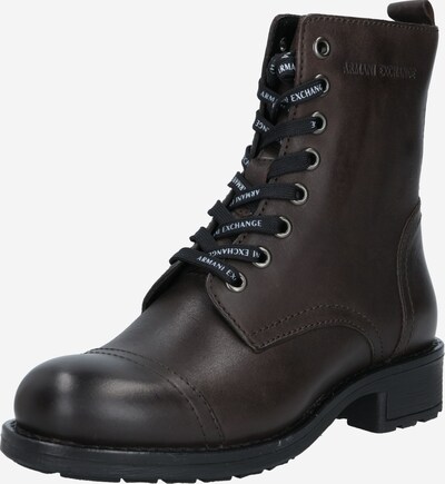 ARMANI EXCHANGE Bottines à lacets en brun foncé, Vue avec produit