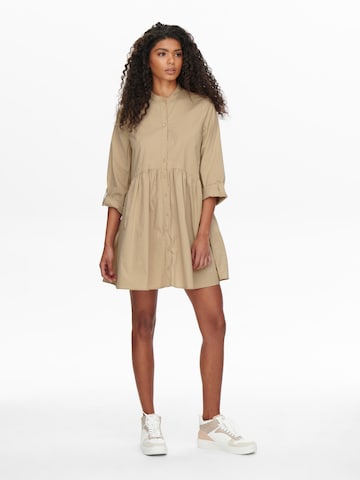 ONLY Shirt Dress 'Ditte' in Beige