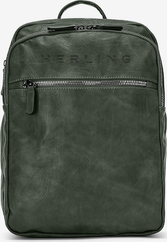 Herling Rucksack 'Cavendish' in Grün: Vorderseite