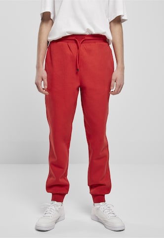 Urban Classics - Tapered Calças em vermelho