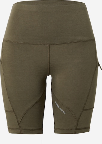 super.natural Skinny Sportbroek 'W ALPINE ACTIVE SHORT' in Grijs: voorkant