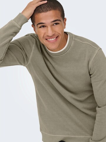 Bluză de molton 'ONSBROCK' de la Only & Sons pe gri