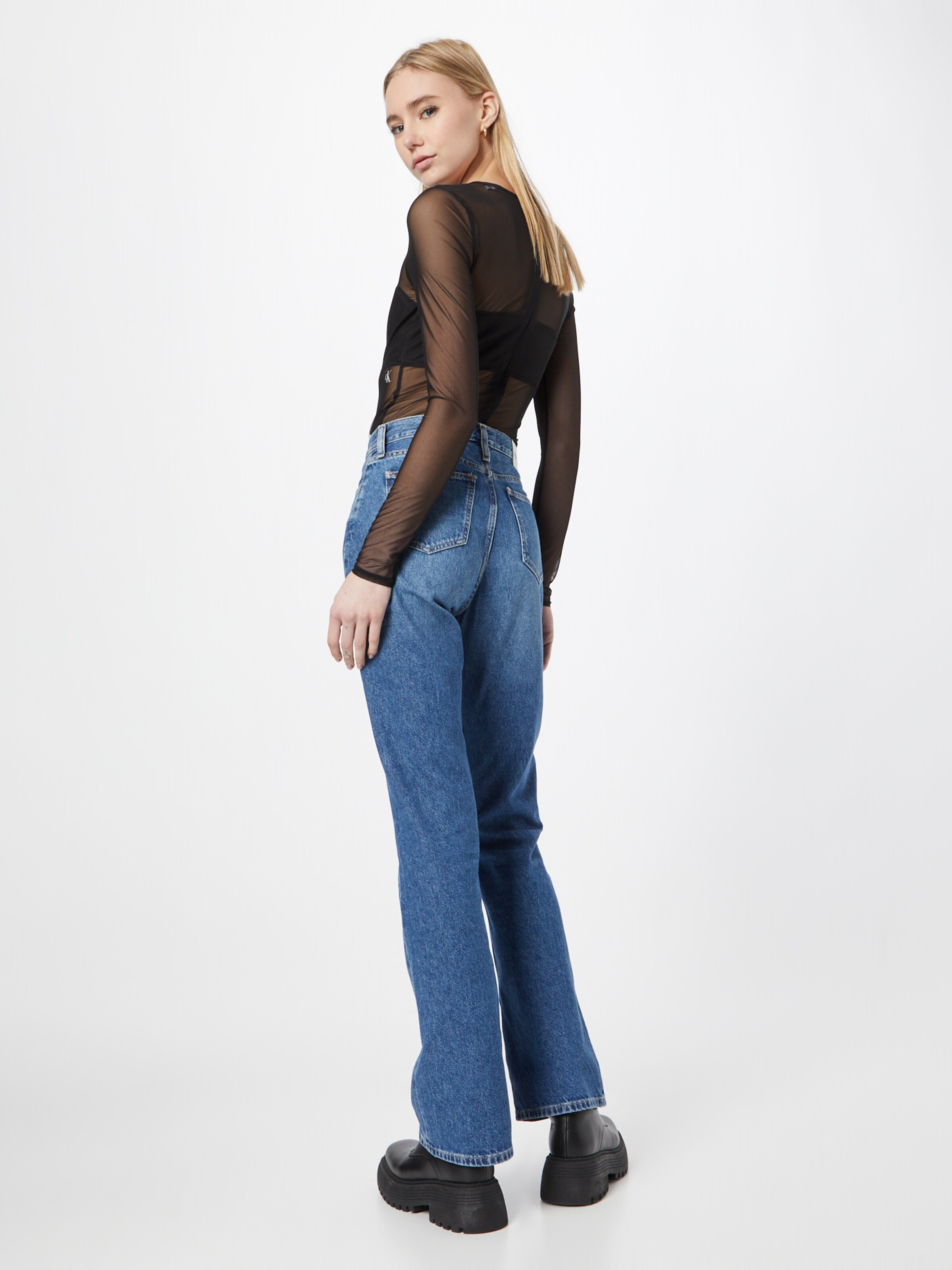 Calvin klein women's hot sale boot cut jeans