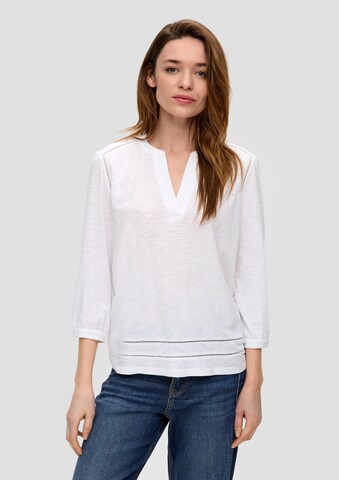 s.Oliver Blouse in Wit: voorkant