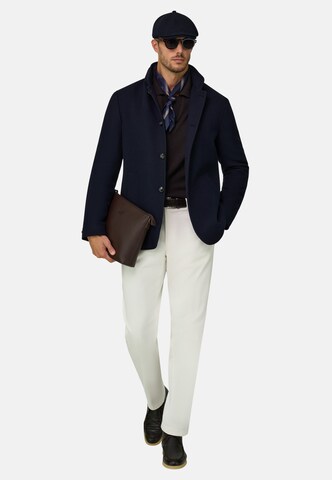 Boggi Milano Between-seasons coat in Blue