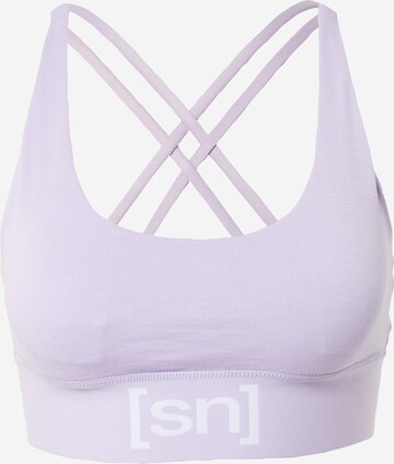 super.natural Sports Bra in Purple: front