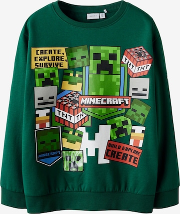 Sweat 'NKMNeven Minecraft' NAME IT en vert : devant