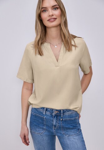STREET ONE Blouse in Beige: front