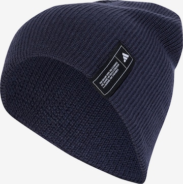 ADIDAS PERFORMANCE Sports beanie 'Essentials' in Blue: front