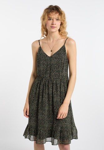 DreiMaster Vintage Summer Dress in Black: front