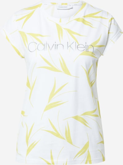 Calvin Klein Majica | rumena / srebrna / bela barva, Prikaz izdelka