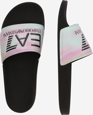 Flip-flops de la EA7 Emporio Armani pe alb