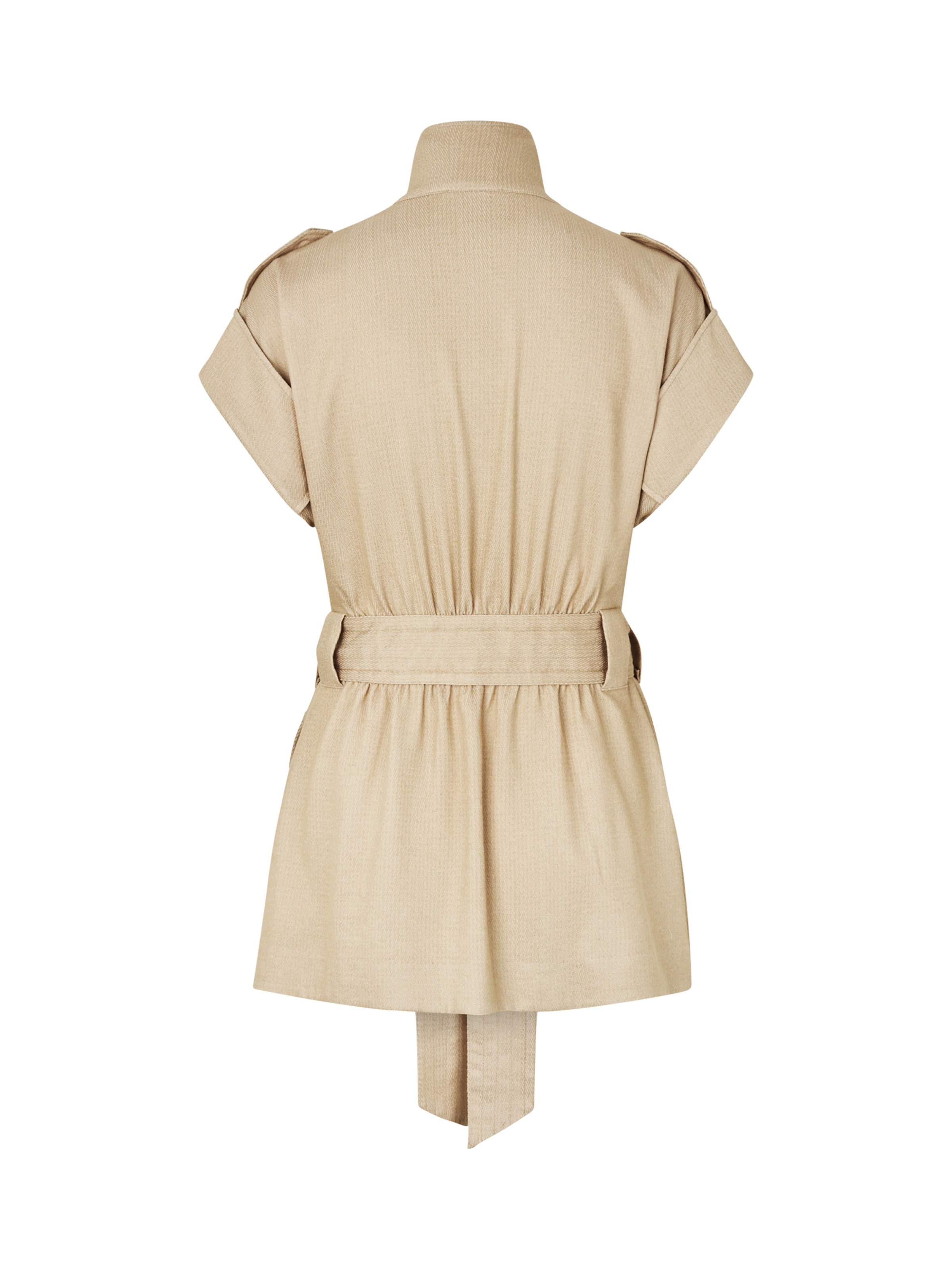 Gilet 'Jendayi' Masai en blanc