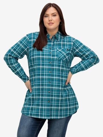 SHEEGO Bluse in Blau: predná strana