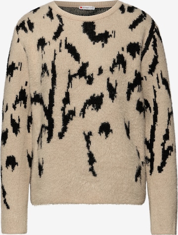 STREET ONE Sweater in Beige: front