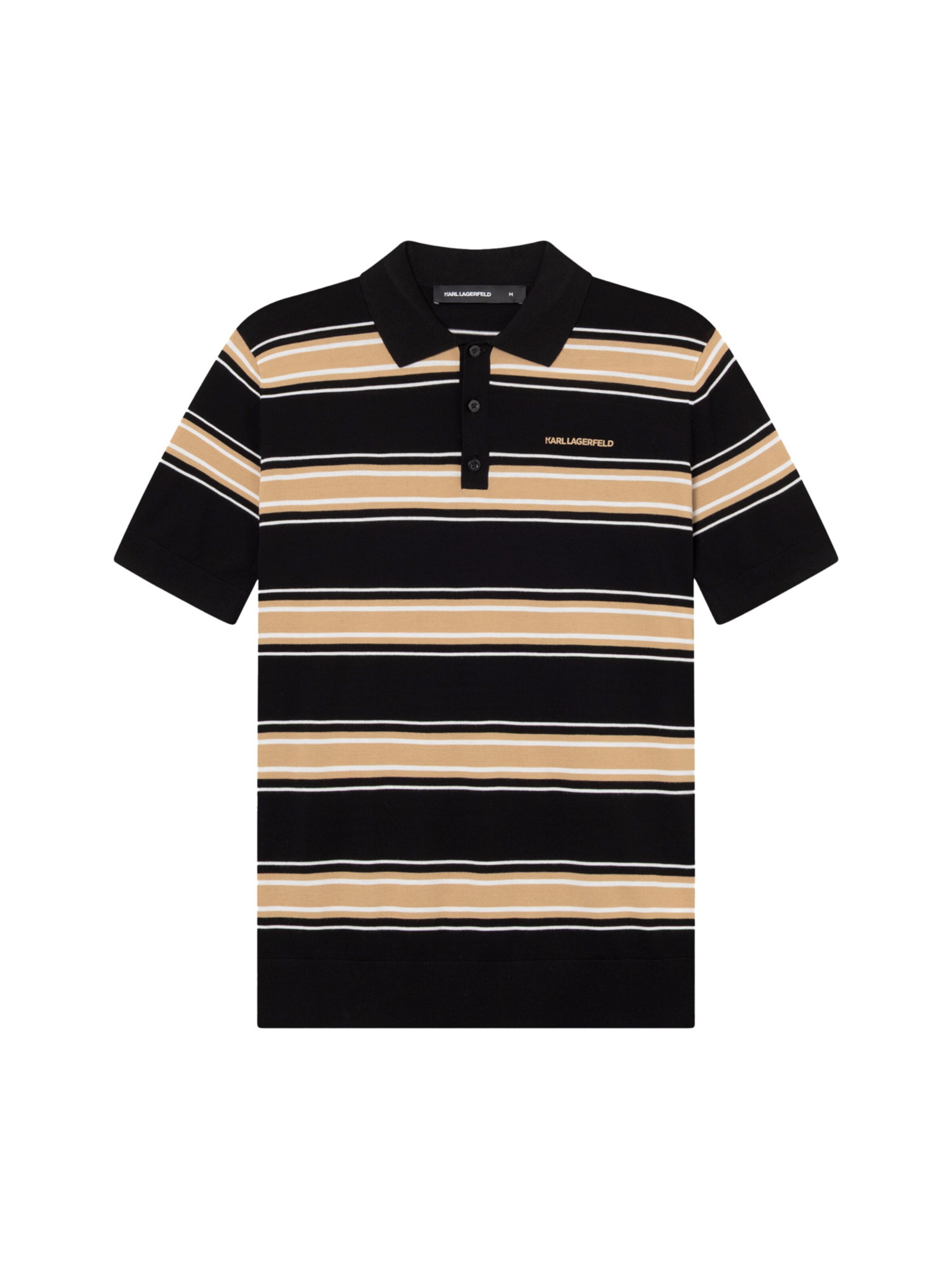 Karl Lagerfeld Poloshirt in Schwarz: Vorderseite