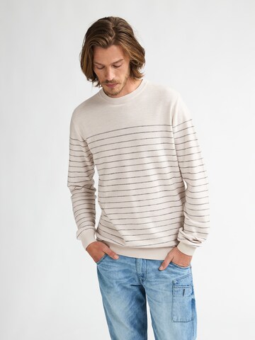 Petrol Industries Trui 'Chiltepin' in Beige: voorkant