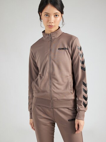 Veste de survêtement 'LEGACY POLY' Hummel en marron