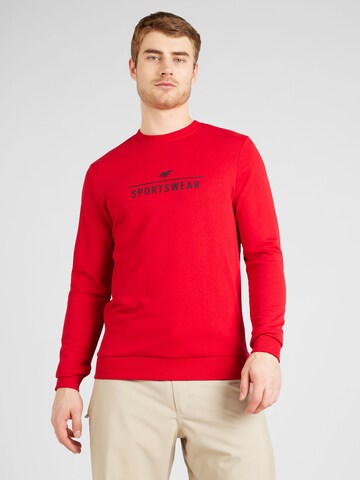 4F Sportsweatshirt in Rood: voorkant