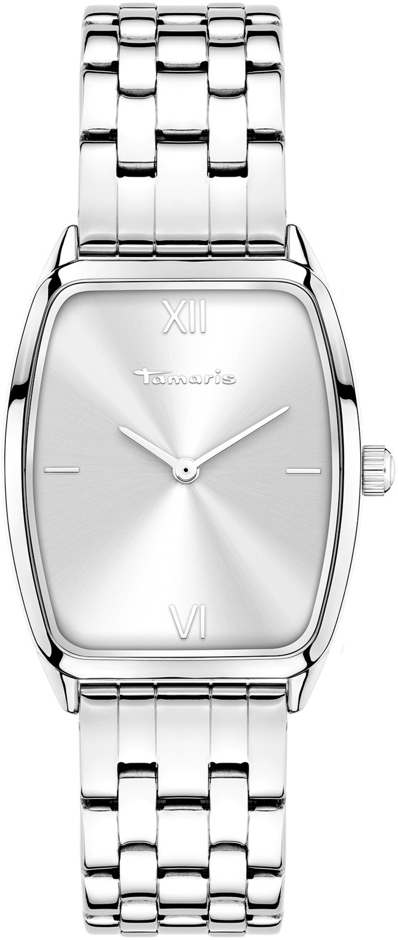 Tamaris Analoguhr in Silber: Vorderseite