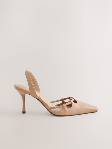 Next - Zapatos destalonado en beige