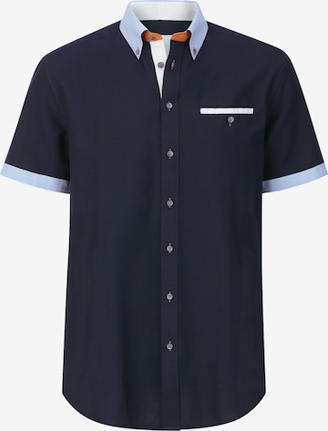 BABISTA Button Up Shirt 'Florevetto' in Blue: front