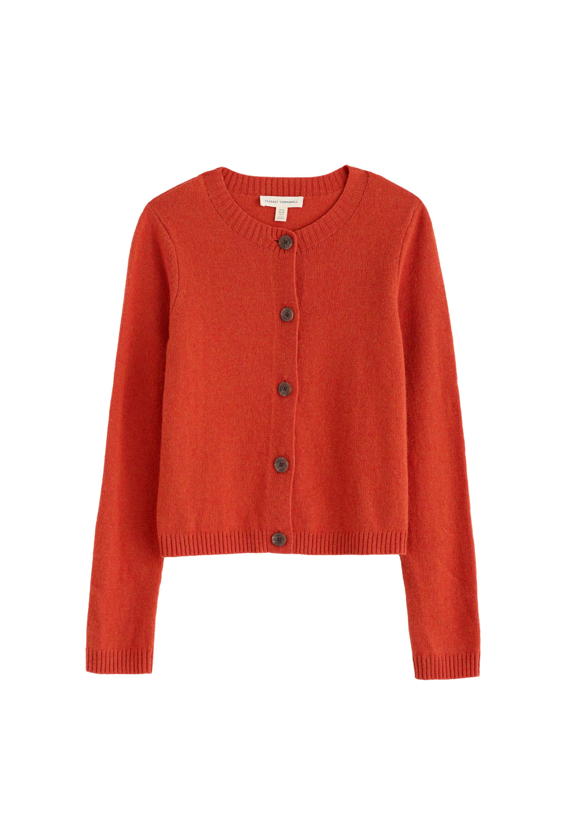 Cardigan ' Tern Tide ' Seasalt Cornwall en orange : devant