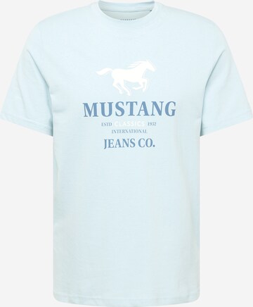 T-Shirt 'Austin' MUSTANG en bleu : devant