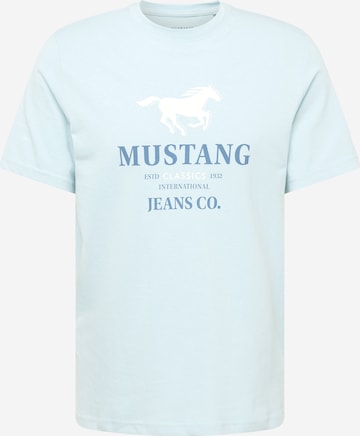 MUSTANG T-Shirt 'Austin' in Blau: predná strana