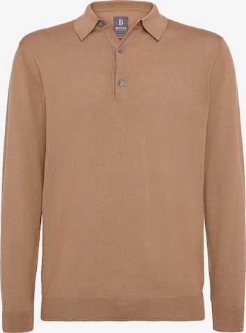 Boggi Milano Knit cardigan in Brown: front