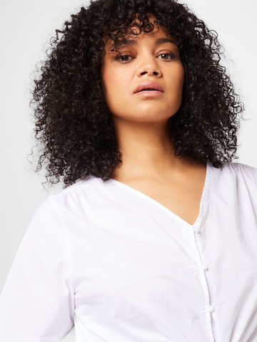 ABOUT YOU Curvy - Blusa 'Jill' en blanco