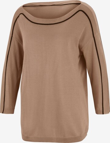 Pull-over heine en beige : devant