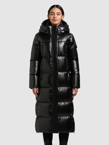 khujo Wintermantel 'RUBINA2' in Schwarz: Vorderseite