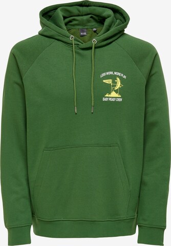 Only & Sons - Sweatshirt 'RALF' em verde: frente