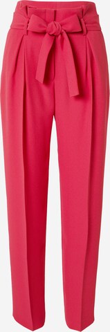 HUGO Trousers with creases 'Hobana' in Pink: front